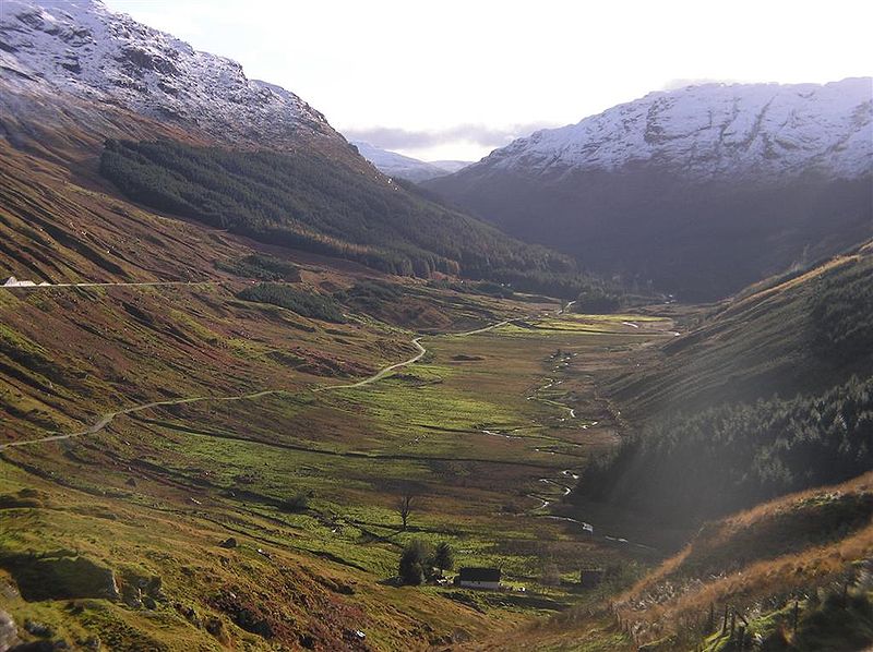 Glen Croe, viewed from Rest and Be Thankful ©  Richard Harvey Wikipedia